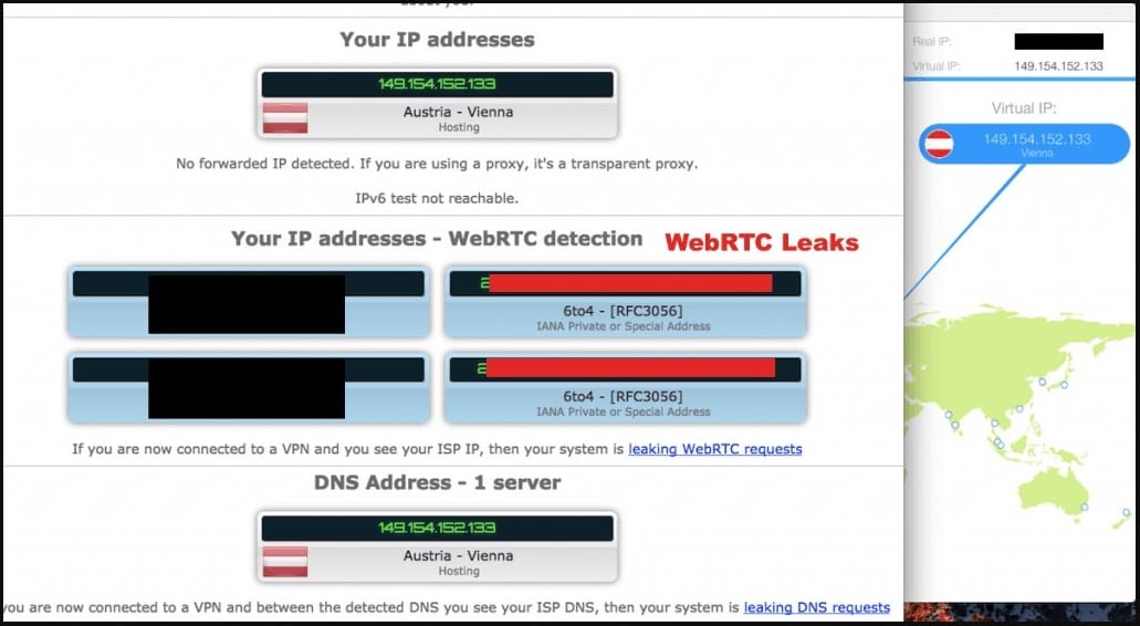 Check the WebRTC Leak