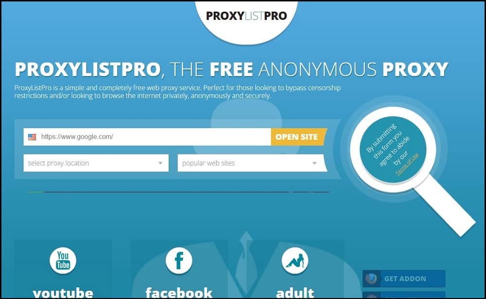 Proxylistpro Homepage