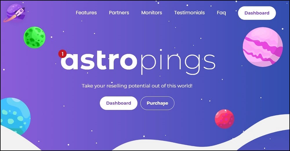 Astro Pings Homepage